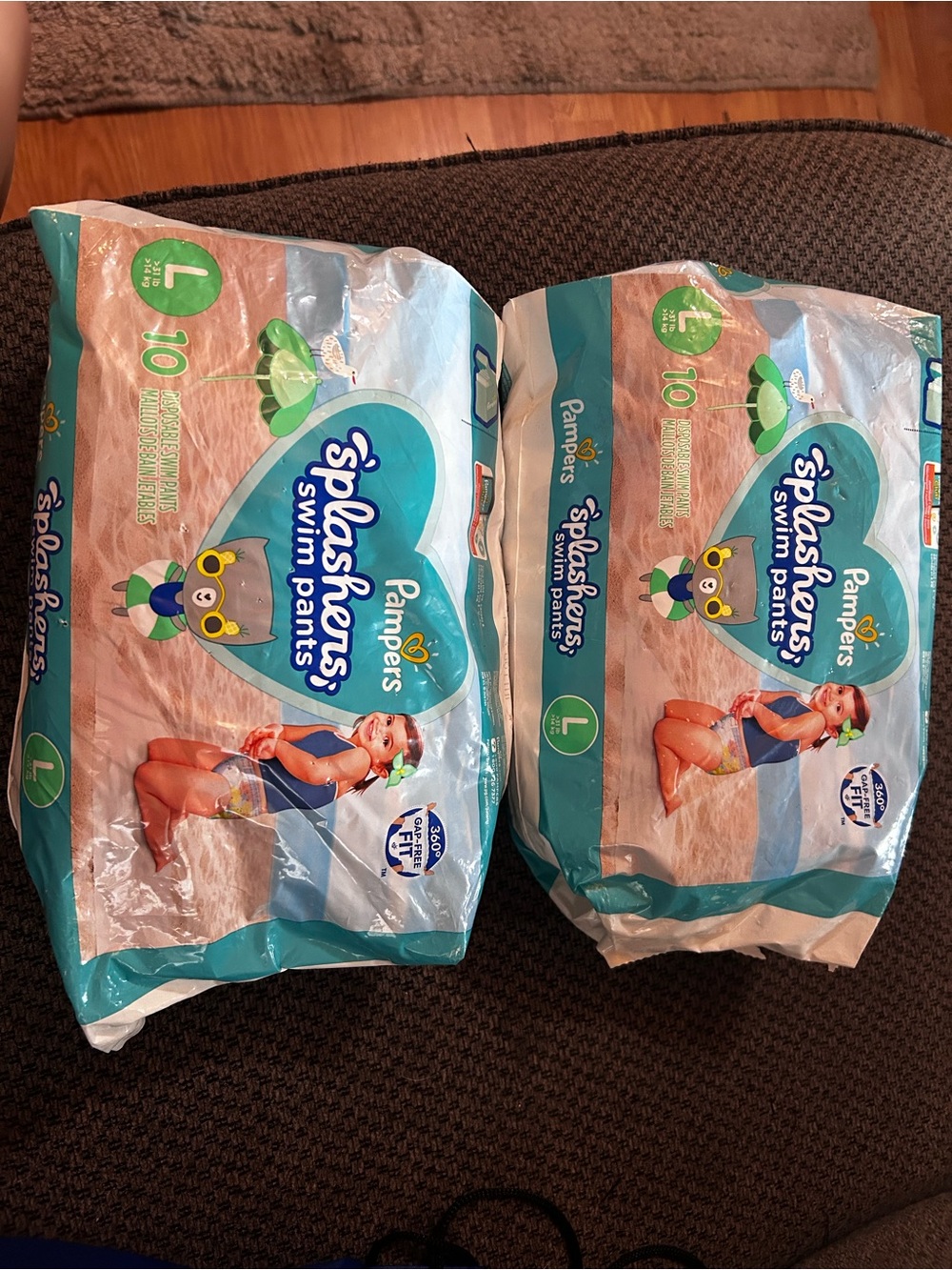 Pampers Splashers Swim Pants - Large (Blue)